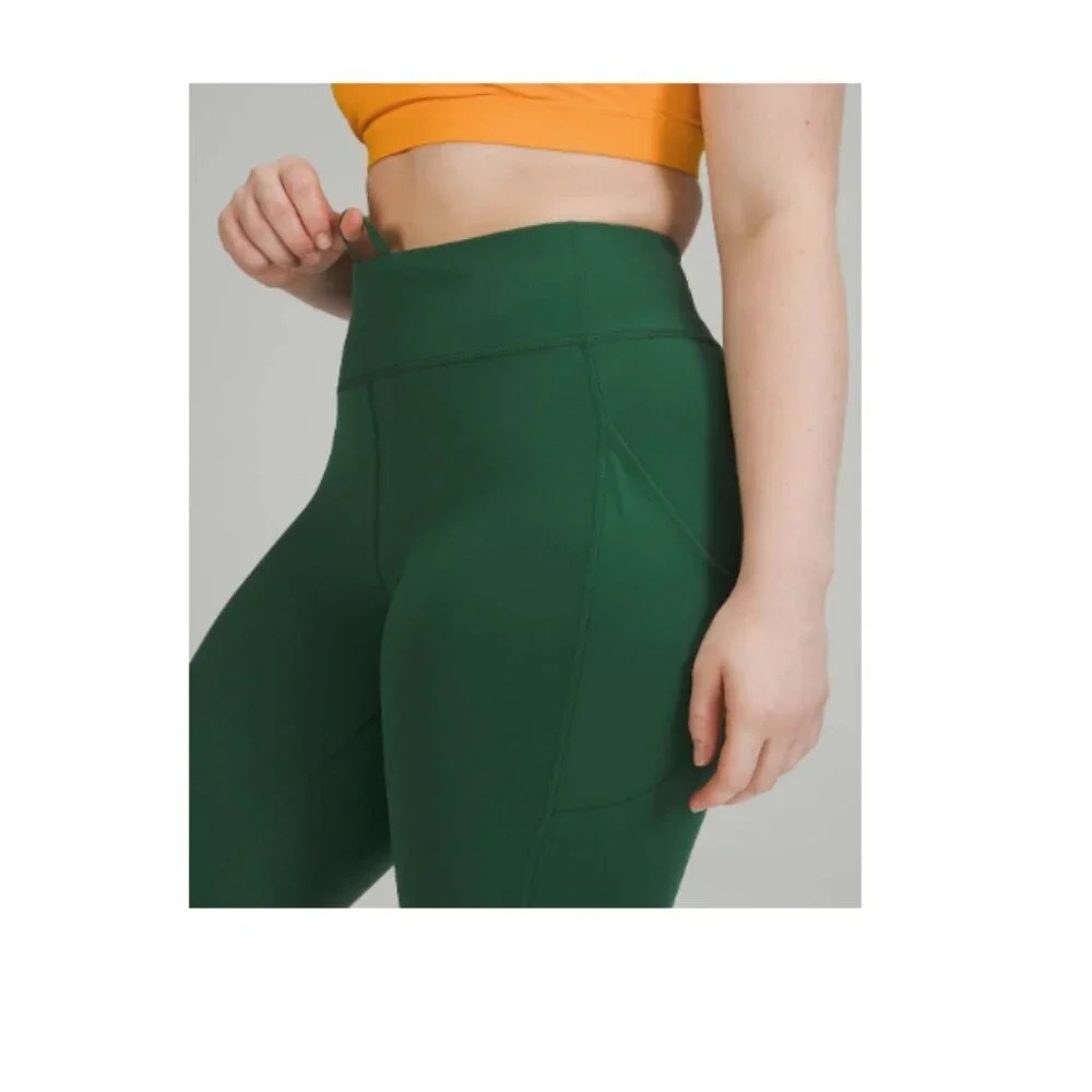 Lululemon Invigorate High-Rise Athletic Legging , Crop 23" Everglade Green